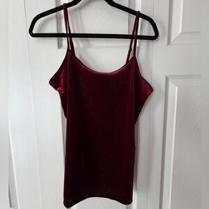 Loft Outlet Elegant Burgundy/Red Velvet Cami Top
NWT
SIZE M
Smoke free home